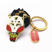 Metal cartoon enamel key button